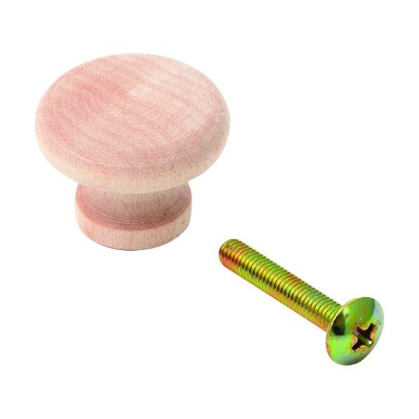 スガツネ 工業 (100012001)/白木丸つまみ SMT24 1点...