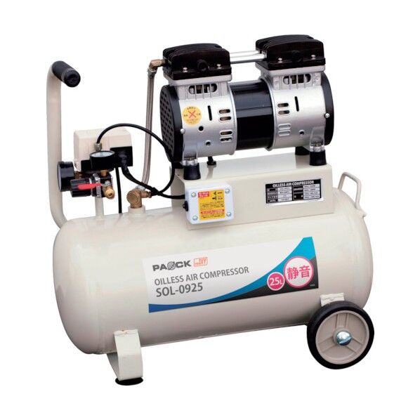 静音オイルレスエアコンプレッサ