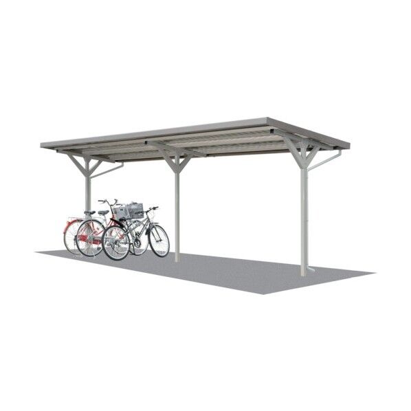 自転車置場片側駐輪型(追加棟) 柱：埋込み