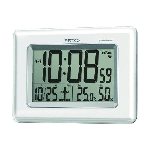 温湿度計付き掛置兼用電波時計