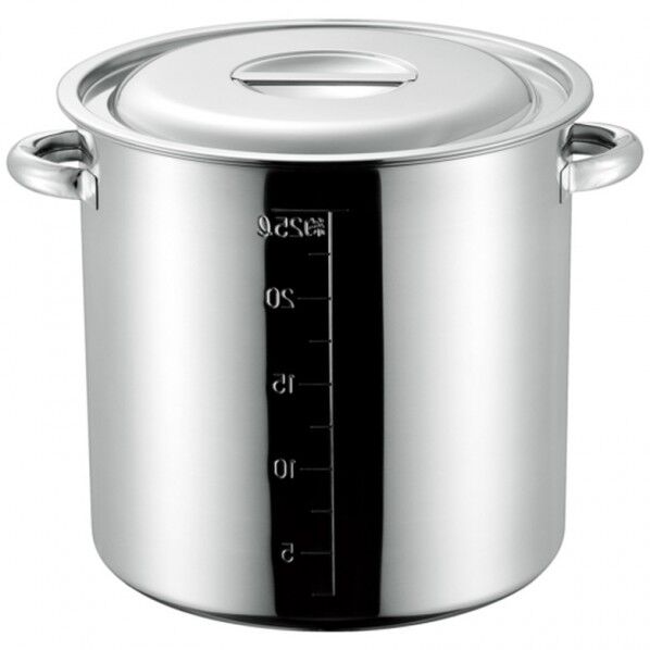 AG 18-8目盛付寸胴鍋 30cm(21.0L) 1個