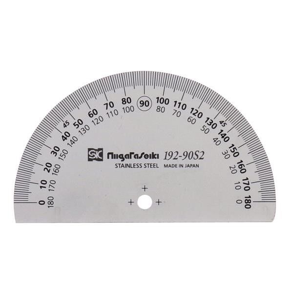 プロトラクタ No.192-90 シルバー PRT192-90S2 1点