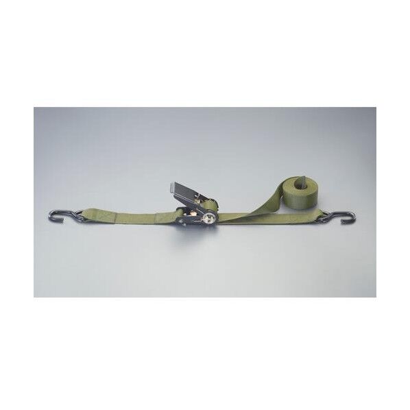 ※法人専用品※エスコ 50mmx5.8m/ 330kg ベルト荷締機(ラチェット式/OD) EA982B-10G 1個