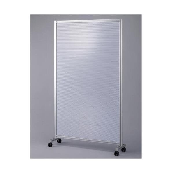 ※法人専用品※エスコ 955x250x1638mm キャスター付パーテーション(横目/白) EA976CB-3 1ST