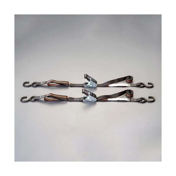 エスコ(esco) 25mmx2.4m/226kg ベルト荷締機(2本組) EA982BA-8B 1PACK