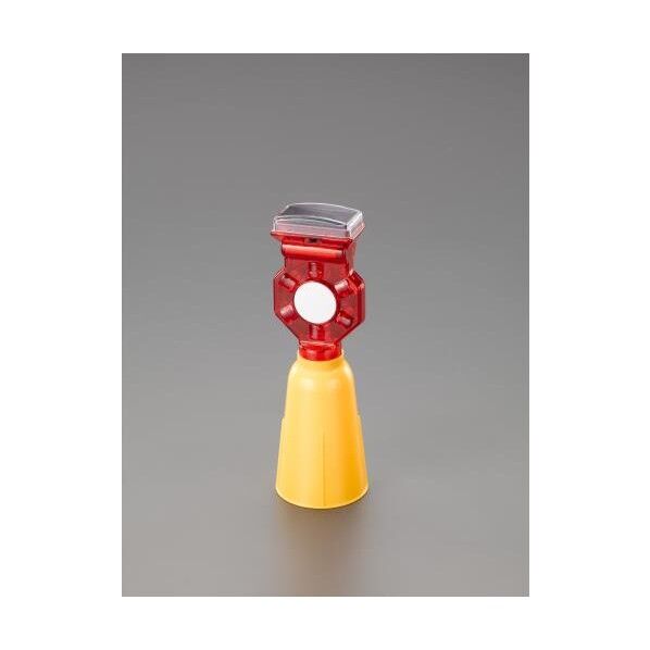 LED現場点滅灯(ソーラー充電・コーン用/赤)