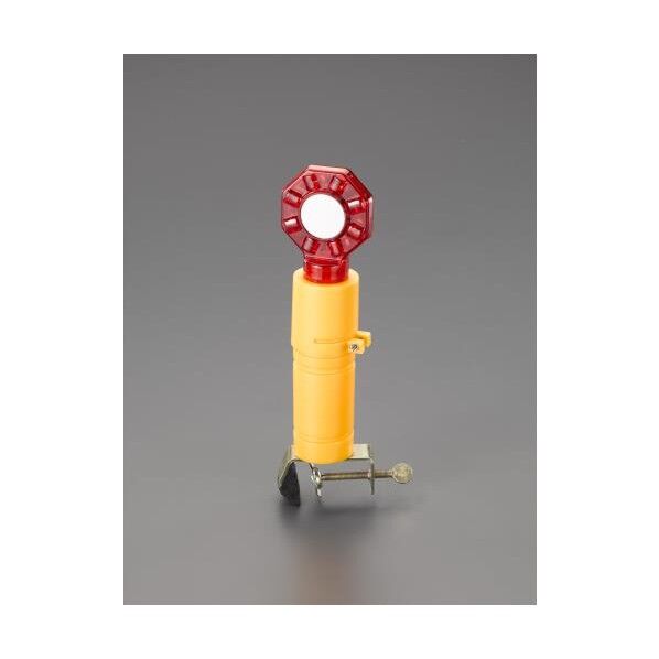 [単1x2本]LED現場点滅灯(クランプ式/赤) EA983FS-95 1