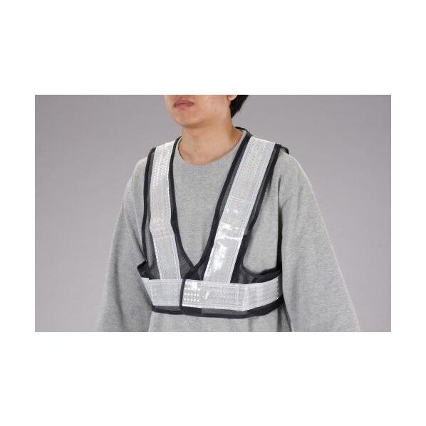 LED安全ベスト(紺/白)