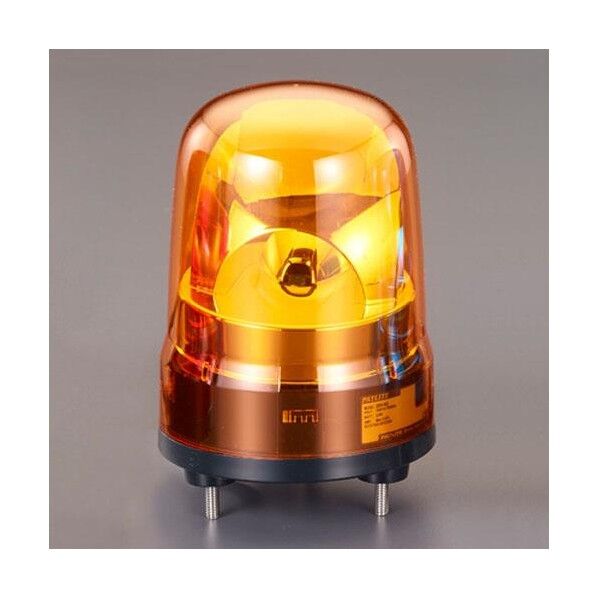 AC100V LED回転灯(ブザー付/黄色) EA983FS-101YA 1個