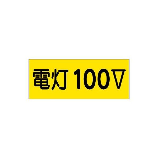 エスコ(esco) 80x200mm 電気関係ステッカー(電灯100V) EA983BT-91A 1枚