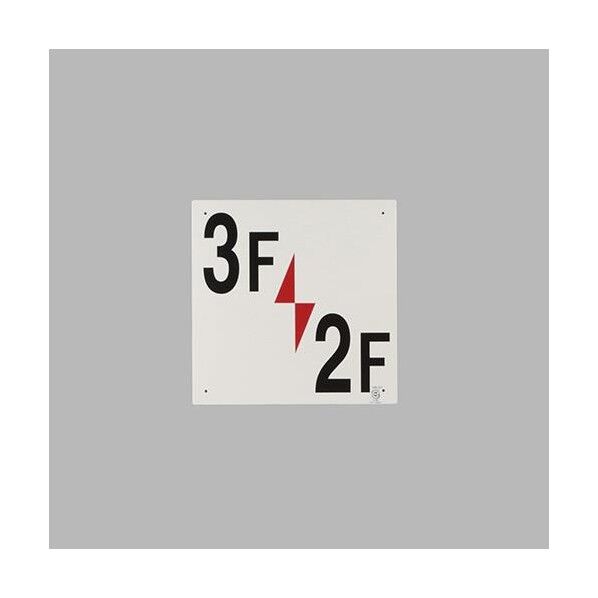 300x300mm 階数表示板(3F/2F)