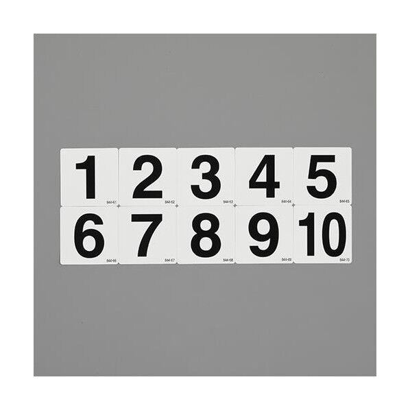 150x150mm 番号表示ステッカー[1～10] EA983CW-3 1組