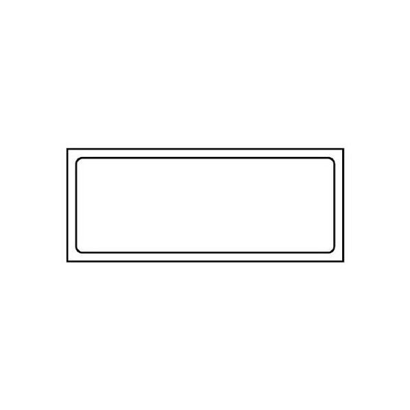 132x312mm  置場標識用ステッカー(無地)