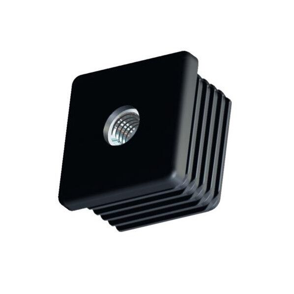 50x50mm/M 8 角型ブッシング(黒)