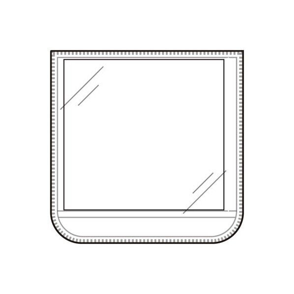 60x 60mm 胸章(差込式･白)