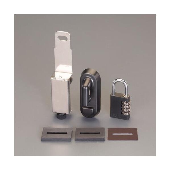 ドアロック金具(ダイヤル南京錠付)