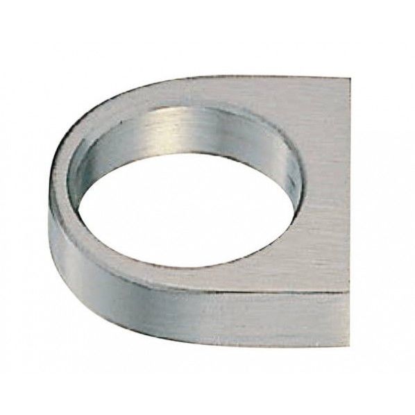 D形ツマミ ホワイト 大 KB-16 1個