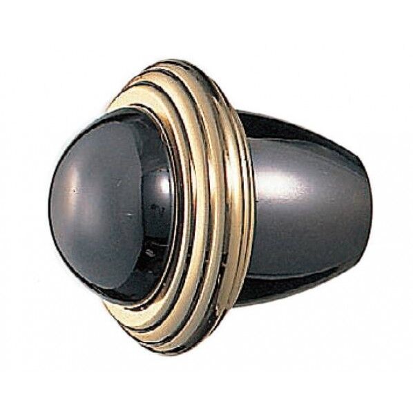 クロノスツマミ ブラック/純金 KB-63 1個