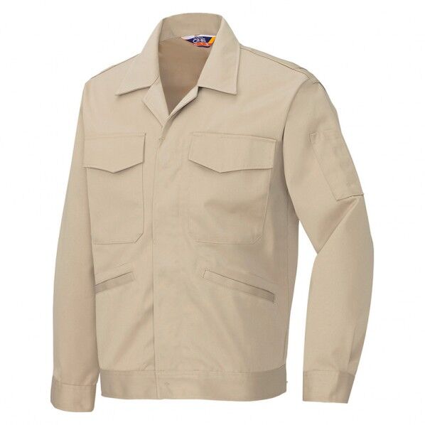 ベーシックワーク 長袖ジャンパーA型(男女兼用) 001アイボリー 6L 620 1点