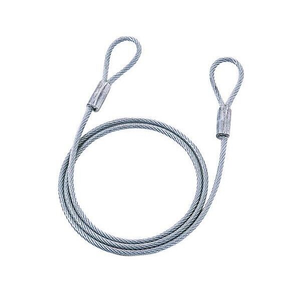 φ6.0mmx1.5m セキュリティワイヤー(ビニールコート) EA983TS-286A 1個...