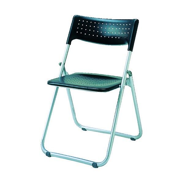 アルミ折りたたみ椅子（スタッキング）アルミパイプブラック 880 x 485 x 40 mm 1