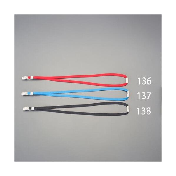 名札用ストラップ 赤 100cm EA956VA-136 1個