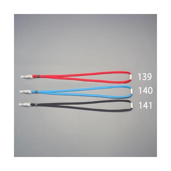 着脱機構付名札ストラップ 赤 100cm EA956VA-139 1個