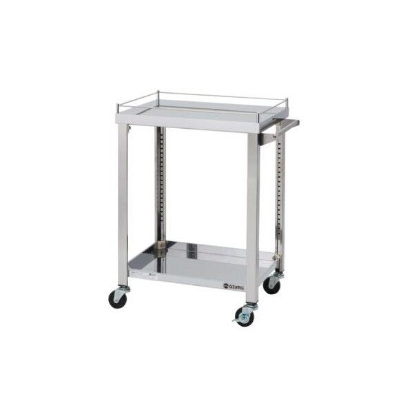 エスコ(esco) 600x450x800mm/100kg ワゴン(二段/ステンレス製) EA956NA-61 1個