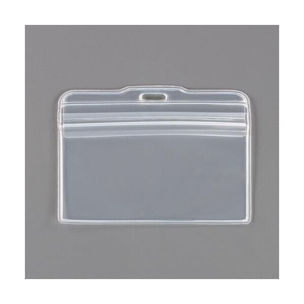 100x67mm 名札用ホルダー(チャック式/10枚入) EA956VA-4 1PK
