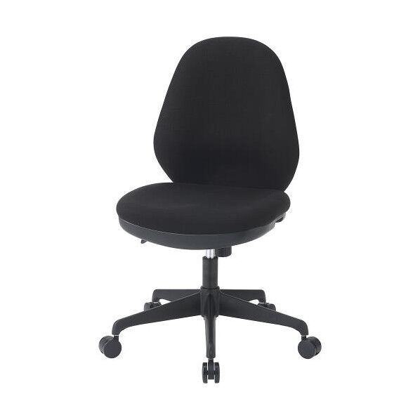 ※法人専用品※エスコ ビジネスチェアー(高耐荷重/ブラック) EA956XB-2 1個