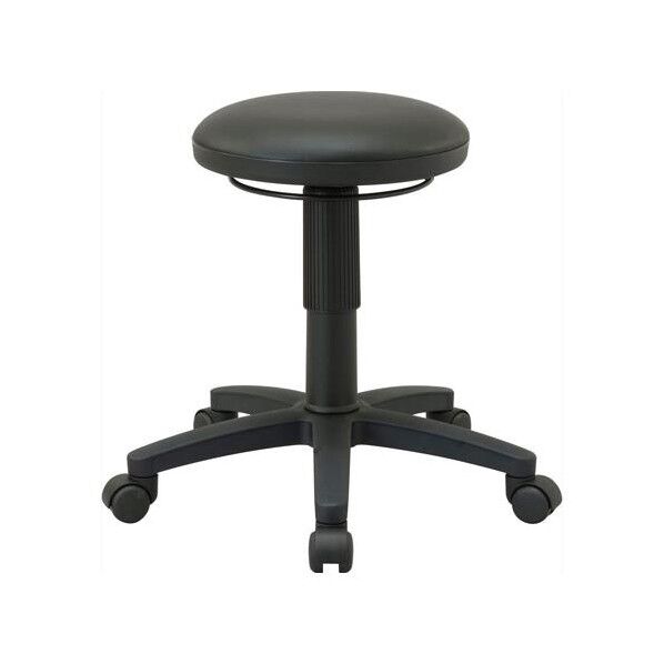 ※法人専用品※エスコ ワークチェアー(ブラック) EA956XN-52A 1個
