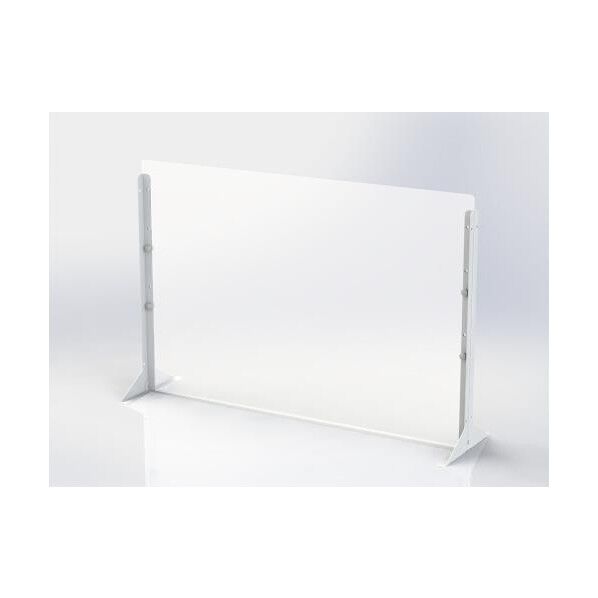※法人専用品※エスコ 900x600mm 飛沫感染防止パーテーション(半透明) EA954EA-82 1台