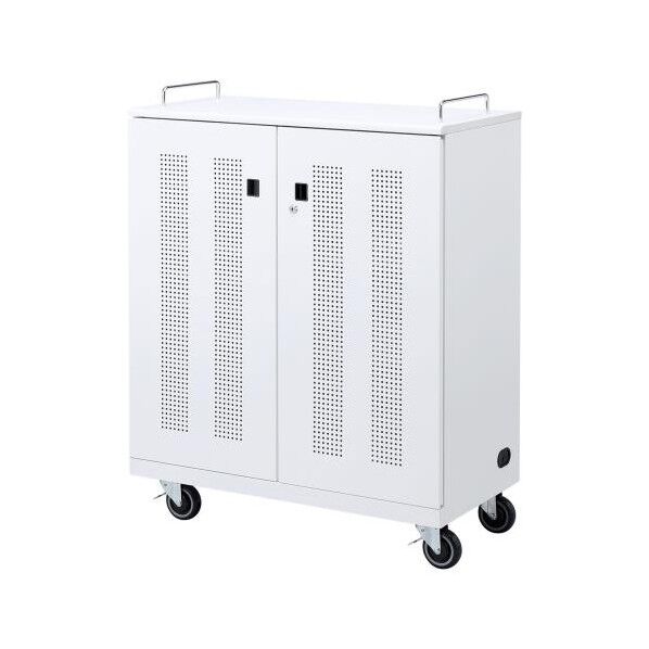 ※法人専用品※エスコ 900x450x1164mm ノートパソコン収納キャビネット EA954HC-344 1台