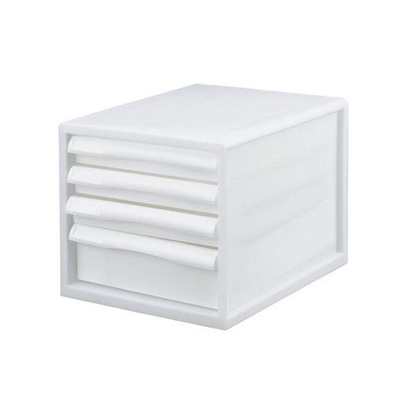 282x344x260mm/浅3・深1段 レターケース(白)