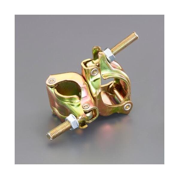 φ42.7/φ48.6xφ31.8-37mm二連クランプ(直交) EA948TE-15 1個