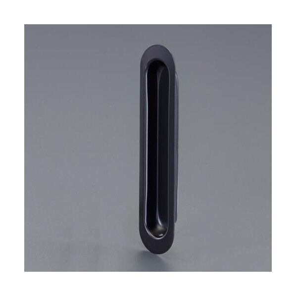 ※法人専用品※エスコ 90x26.5mm 引戸取手(ステンレス製/マットブラック) EA951C-22 1個
