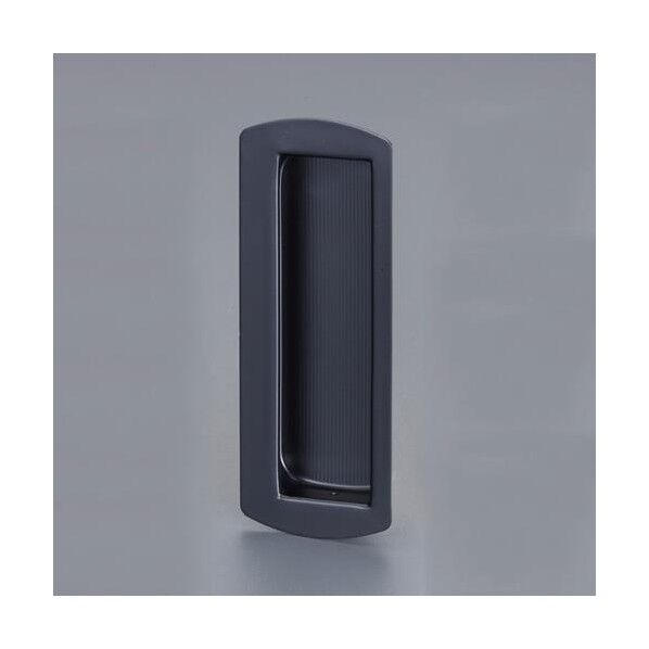 ※法人専用品※エスコ 105x 40 mm 引戸.開き戸兼用取手(マットブラック) EA951C-28 1個