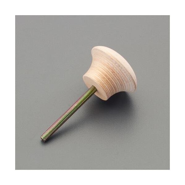 φ40x22mm/M4 つまみ(木製/ねじ込み式) EA951CA-139 1個