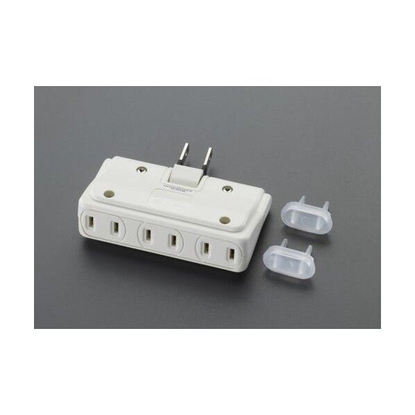 エスコ(esco) AC125V/15A 3口タップ(プラグカバー付) EA940CD-39A...