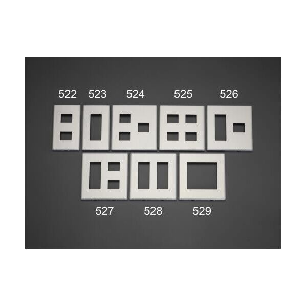 [2連用](4コ用) コンセントプレート[メタル製]