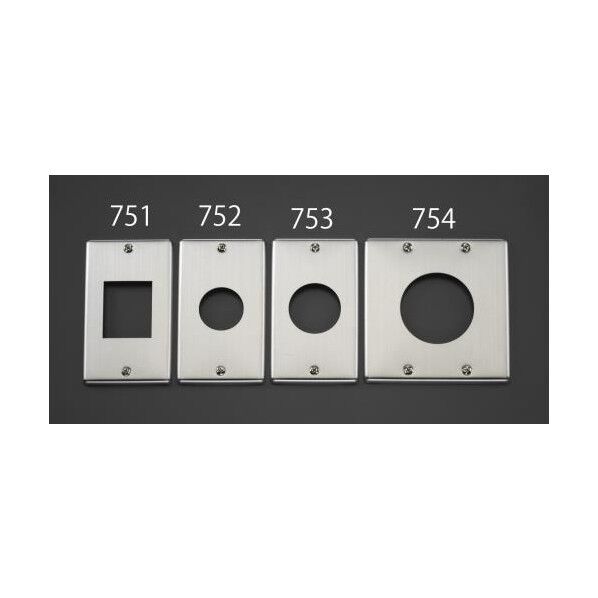 φ41.5mmコンセントプレート(丸型･ステンレス製)