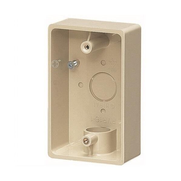 ※法人専用品※エスコ φ16mm 露出ボックス(VE管用/1方向)ベージュ EA940CS-171 1個