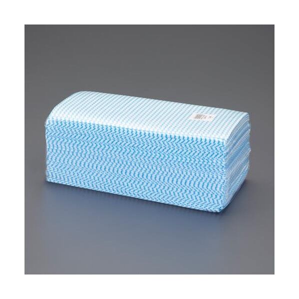 500x600mm ペーパータオル(ブルー/1パック) EA929DB-13B 1袋