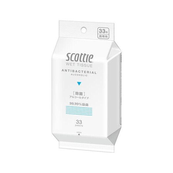 140x200mm 除菌ウエットティシュ アルコールタイプ(33枚) EA922HB-37A 1PK