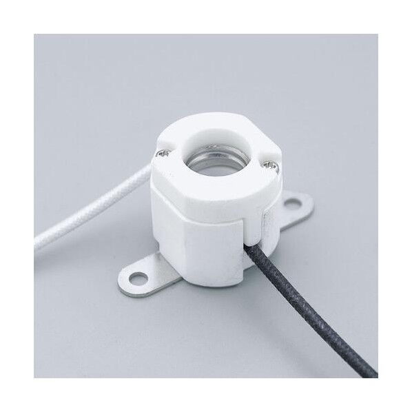 E11口金 ハロゲンランプソケット(耐熱/取付金具付)