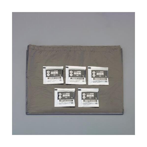 トイレ処理セット(凝固材･汚物袋/5回分)