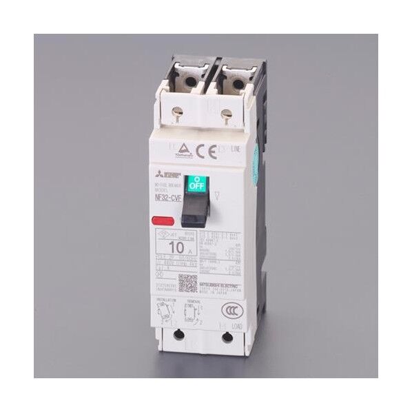 240V/ 10A/2極 ノーヒューズ遮断器(フレーム30)