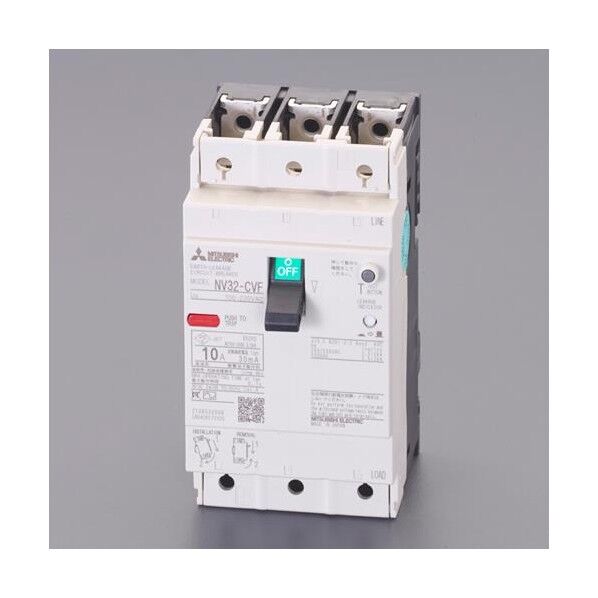 AC100-230V/  5A/3極 漏電遮断器(フレーム30) EA940MN-1A 1個