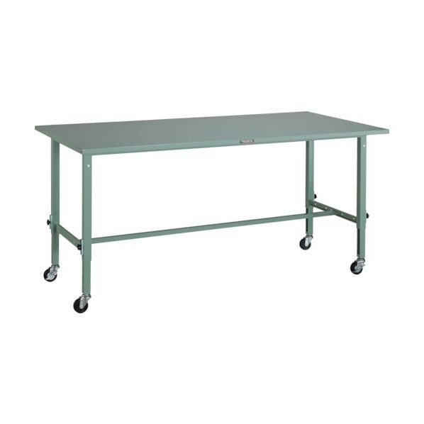 SAEM型軽量高さ調節式作業台(Φ75mmゴムキャスター付)