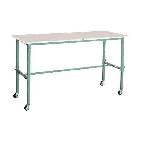 RAE型軽量高さ調節式作業台(Φ75mmゴムキャスター付)